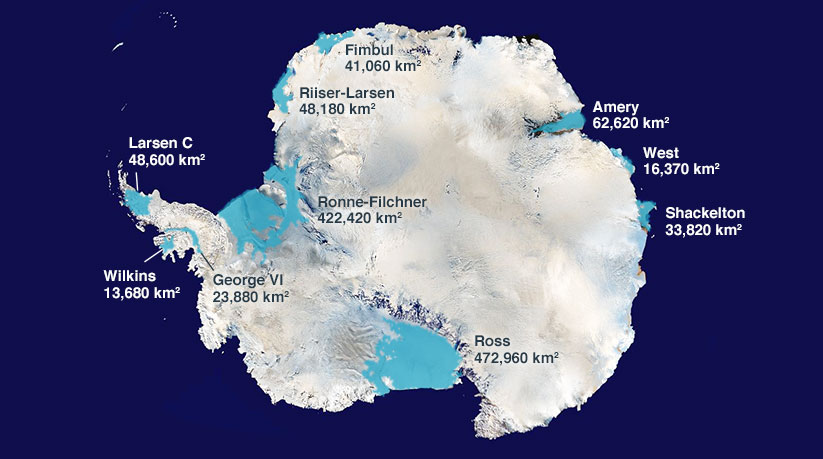Antarctic Ice Shelves